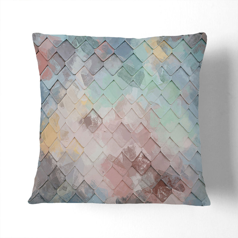 Abstract Square Throw Cushion, 55cm H x 55cm W x 20cm D