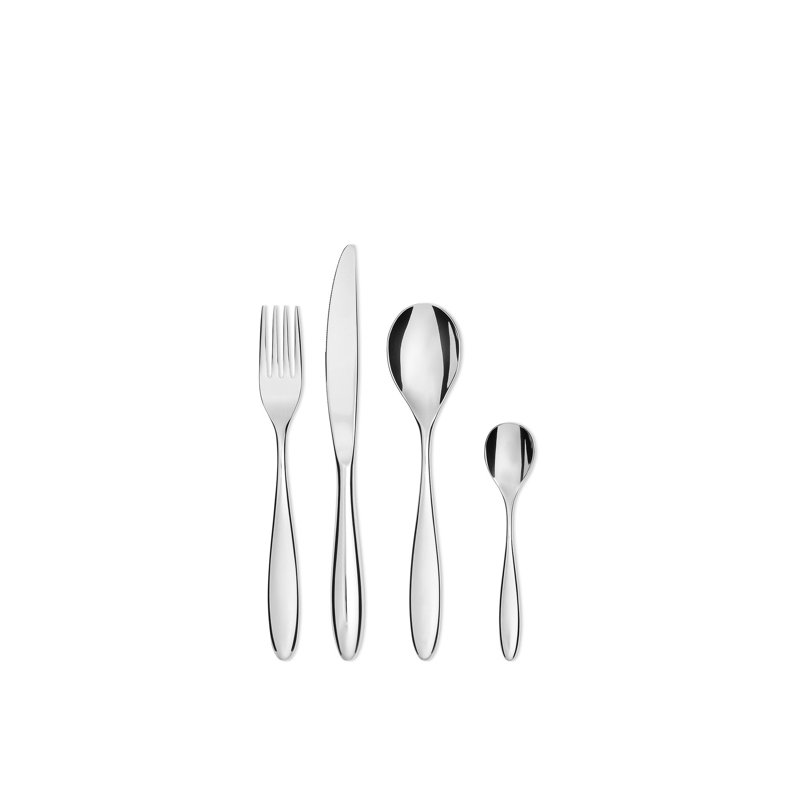 Alessi Mami Stainless Steel Flatware Set - Service for 6, Monobloc