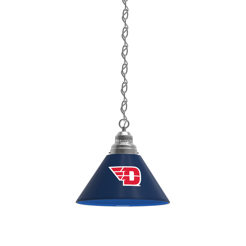 1 - Light Single Pendant, Chrome, Dayton Flyers