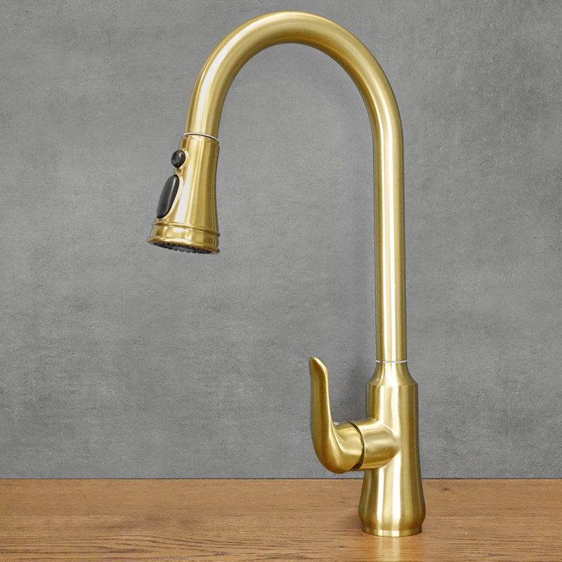 Belfry Kitchen Kitchen Faucet, Gold