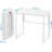 Desk No-Assembly,31.5 In Small Desk For Small Spaces Computer Desk For Home Office,Space Saving Foldable Table Study Writing Desk-1497109127