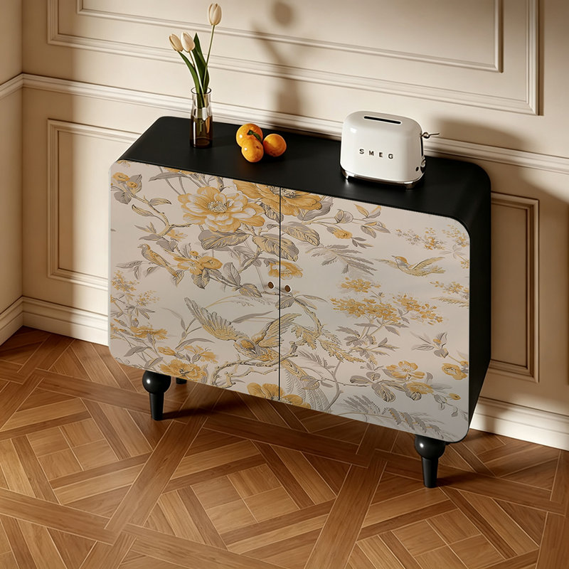 Armoire de rangement décorative au style artistique moderne et épuré