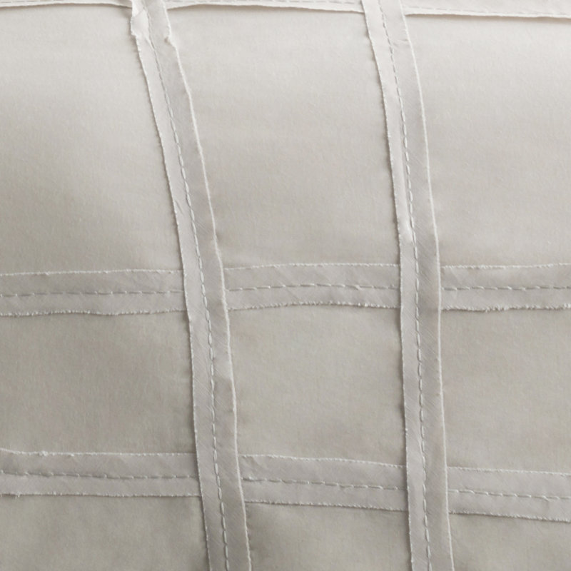 Saloni Geometric Pillowcase, Light Gray