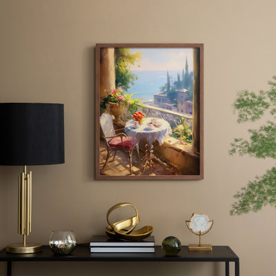 Reproduction encadrée FLORAL Series DCCXLII - bois massif