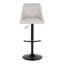 Tabouret de bar réglable Harper avec repose-pieds arrondi en T-100170046