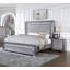 Table de chevet grise 1pc