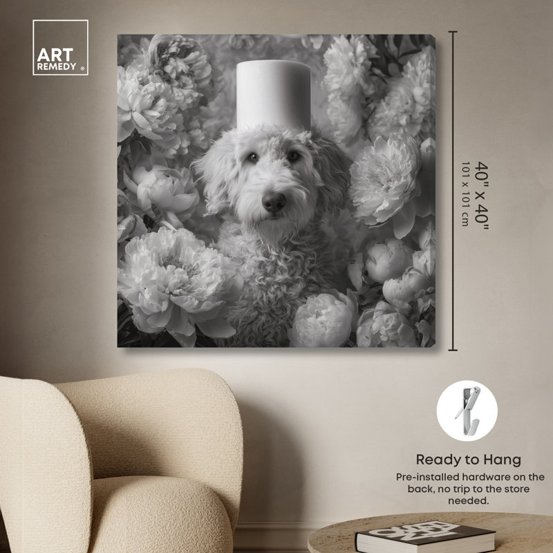 Impression sur toile Goldendoodle, 40"H x 40"W, Gallery Wrapped