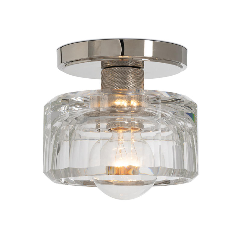 Bijoux Crystal Flush Mount (Natural Brass), Nickel