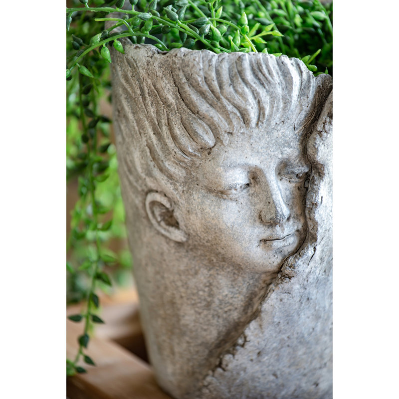 Ensemble de 2 pots de fleurs décoratifs Sleep Face