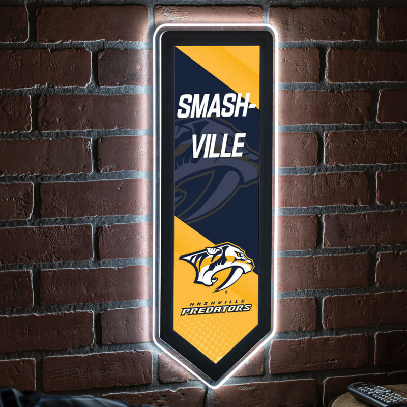 Enseigne murale NHL Team Pennant, Prédateurs de Nashville