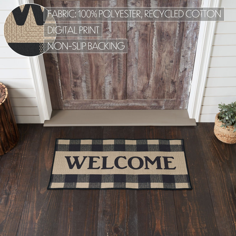 Non-Slip Outdoor Doormat, 17" W x 36" L