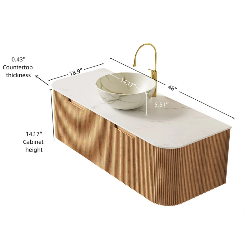 48" Bathroom Vanity and Sink
