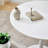 Modern White Round Dining Table And Coffee Table,24" MDF Top With Sturdy Metal Pedestal Base-1332402890-1332402929-1332402928