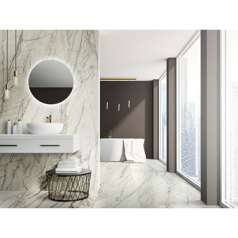 Carreau de porcelaine polie pour plancher et mur JEM Forte (48 po x 110 po)