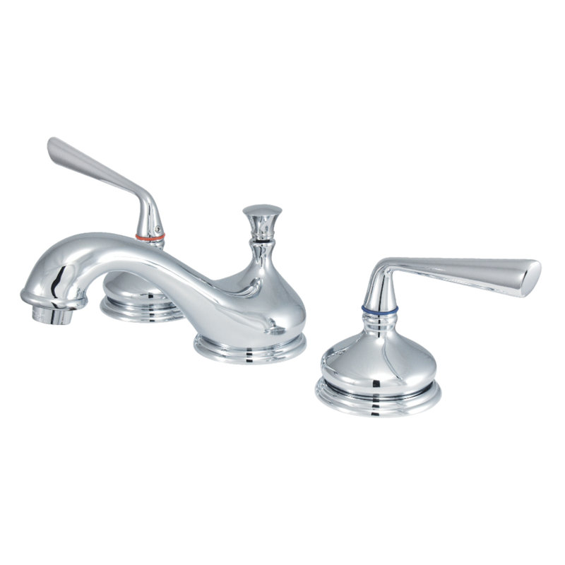 Robinet de salle de bain espacé Kingston, Chrome poli