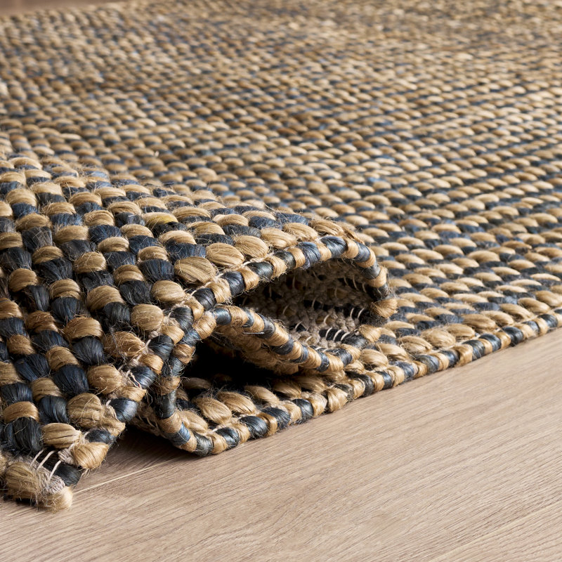 Natural Fiber Couture 110 Hand Woven 80% Jute; 20% Cotton No Pattern Rug, Rectangle 3' x 5'