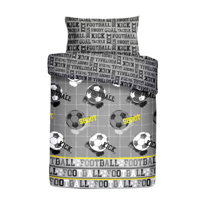 Football Polyester Graphic Print & Text Duvet Cover Set with Pillowcases
