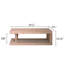 Table basse rustique, table basse, table basse de style campagnard, mobilier rustique moderne, table basse avec tablette, table de salon
