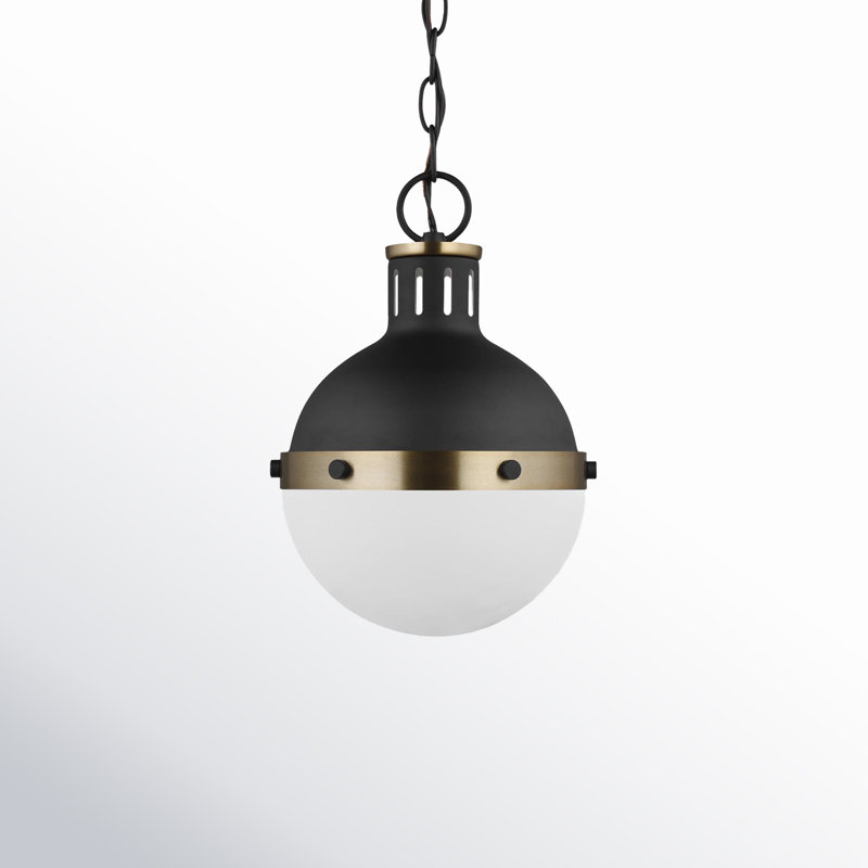 Hanks 1 - Light Pendant, No , Midnight Black, 11.63" H x 8.13" W x 8.13" D