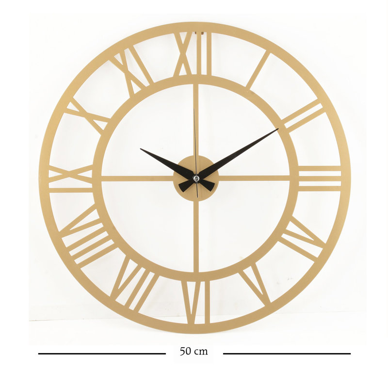Amarmula Metal Wall Clock, 50cm H x 50cm W