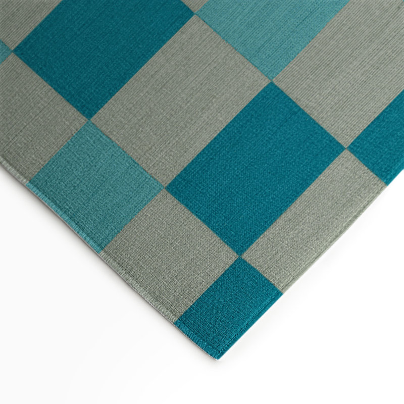 Tapis d'intérieur et d'extérieur à carreaux gris, Rectangle 5 pi x 7 pi