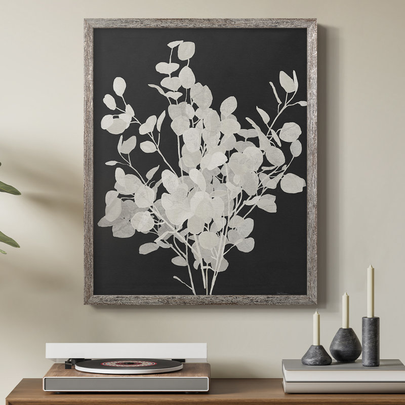 Misty Branches II, reproduction encadrée - bois massif
