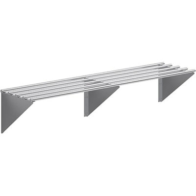 Premium Quality Stainless Steel Tubular Wall Shelf | Appliance & Equipment Metal Shelving | Kitchen, Restaurant, Garage, Laundry, Utility Room | NSF Certified |