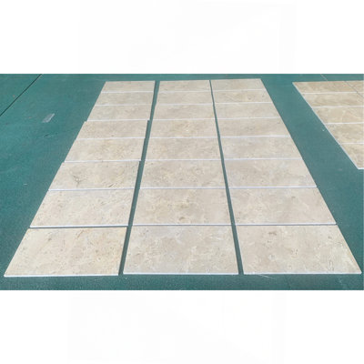Carreau de marbre naturel beige doré 12 * 24