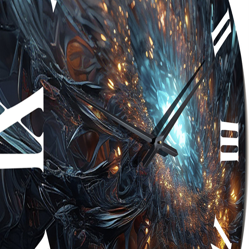 Interstellar Infinity Matrix Metal Wall Clock, Small