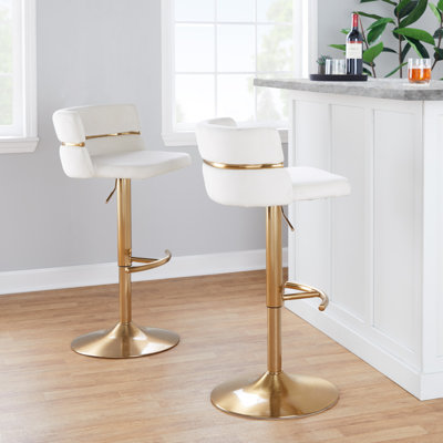 Tabouret tournant à hauteur réglable Lakyia