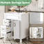 Meuble-lavabo 24 po avec lavabo en céramique, petite armoire de salle de bain, armoire moderne avec 2 tiroirs et tablette réglable-254704936