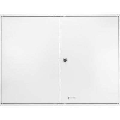 Key Locked 400 Wall Mounted Cabinet - Gray Steel, Adjustable, Colorful Tags For Hassle- Access 400 With Mount And Lock Mechanism Efficient Organization