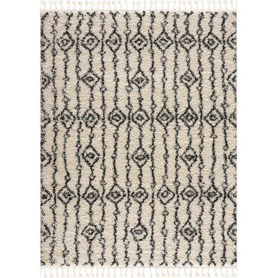 Makassar Shag Moroccan Beige Area Rug