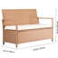 Banc de rangement d'extérieur Pe 70gal