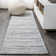 Asahn Loom Modern Strie' Gray/Turquoise Rug