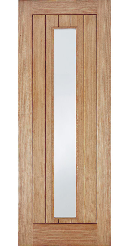 Somerset Glazed Prefinished Oak Internal Door, 198.1cm H x 68.6cm W x 3.5cm D