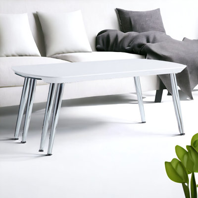 Table basse avec plateau coulissant et pieds en métal Wells