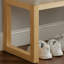 Banc de rangement moderne pour chaussures en bois massif avec assise moelleuse-1987905615