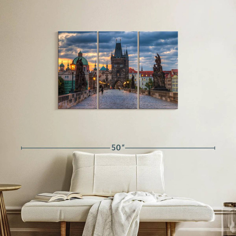 Lilie Prague Charles Bridge, 24" H x 38" W