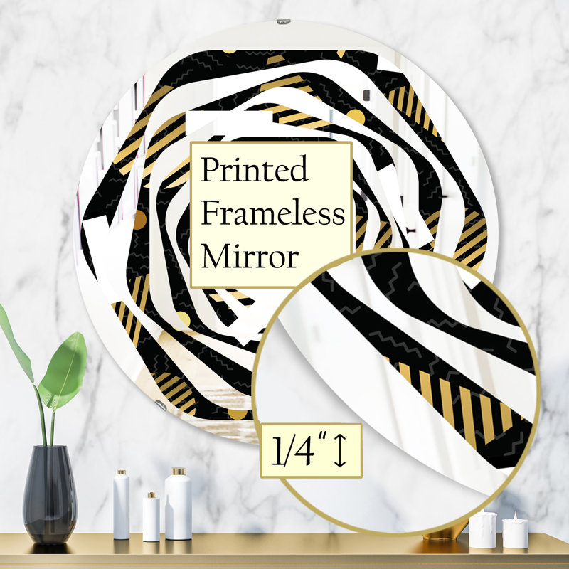 Miroir mural Whirl, H 31,5 po x l po