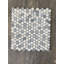 Arabescato Mixed Penny Round Mosaic Tile