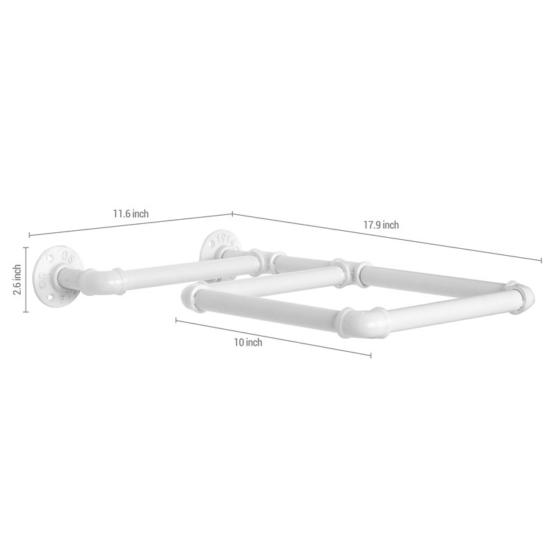 Metal Sports Rack, White