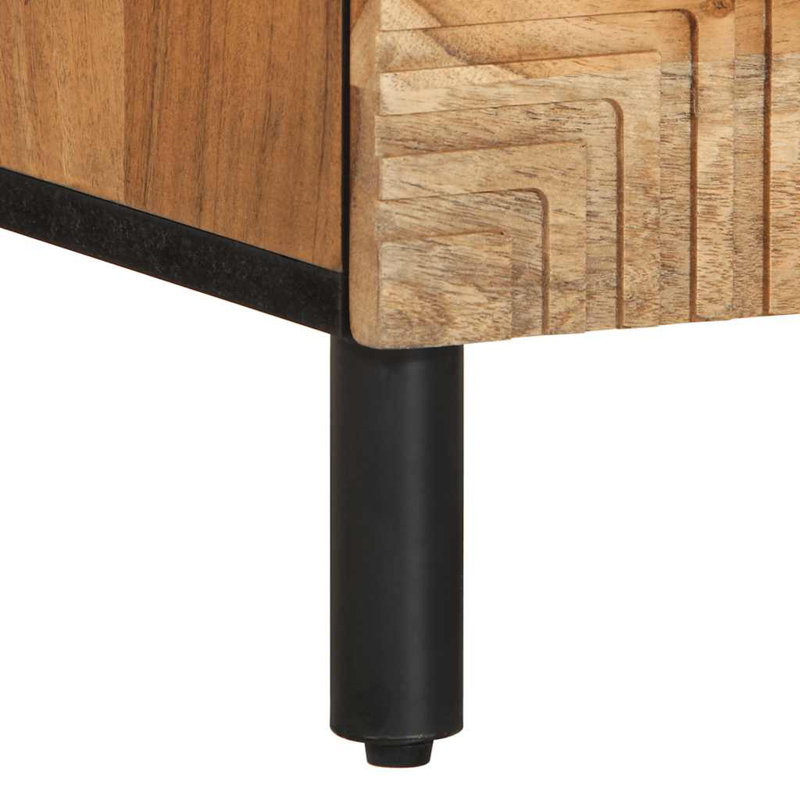 40cm W Metal Bedside Table