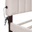 Lit plateforme tapissier avec tiroir Teddy