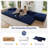 Boneless U Shaped Modular Sectional Sofa Couch-823979321-823979317
