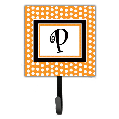 Porte-laisse coussin monogramme et crochet mural