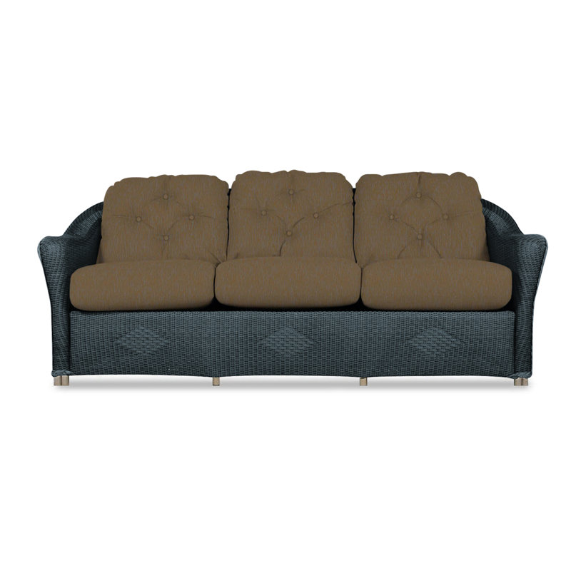 Reflections Outdoor 3 - Seat Patio Sofa, Hansen Dove, Denim Blue