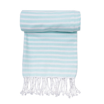 Cabana Aqua Stripes Fouta Towel
