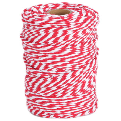Double Color Cotton Cord Tapestry Material Wrapping String Rope Braided Cotton Rope Hand Knit Yarn Knitting Cord Rope Bohemian Rope Wall Hanging String