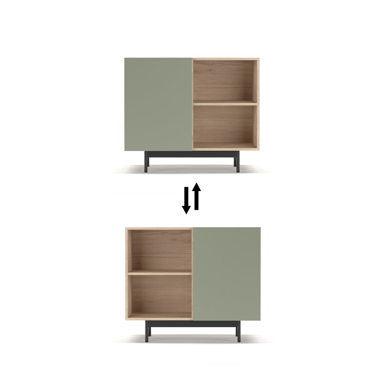 Jvonte Standard Accent Chest, Light Oak/Green